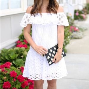 Rebecca Minkoff Celestine White Shoulder Dress XS